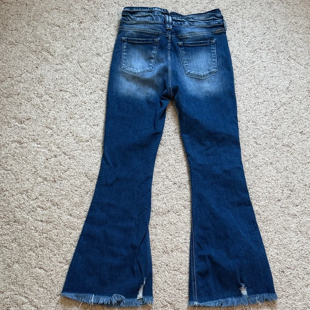 KanCan Dark Blue Flare Jeans - Picture 3 of 4
